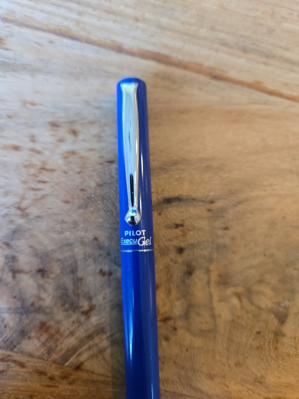 Vintage Unique Rare Pilot Execu Gel Rollerball Blue Pen Black Ink Execugel
