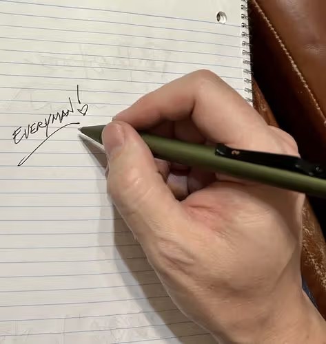 Everyman Grafton Mini Twist Pen Matte Matte Fisher/Parker Compatible Aluminum