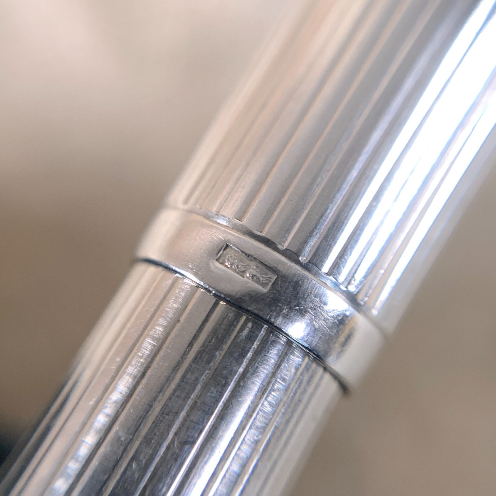 Vintage Dunhill Ballpoint Pen 925 Sterling Silver with Case