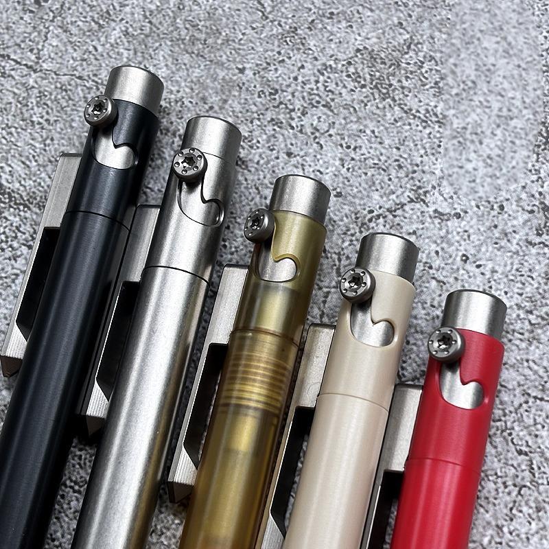 PEI PEEK POM Titanium Ballpoint Pen Signature Writing Pocket Pen Business Office