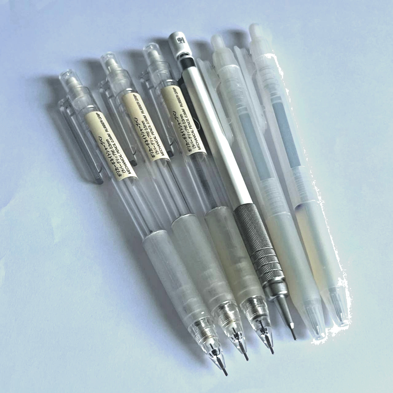 Discontinue product set 2 pcs Muji oil base Ballpoint Pen with clip 0.7mm