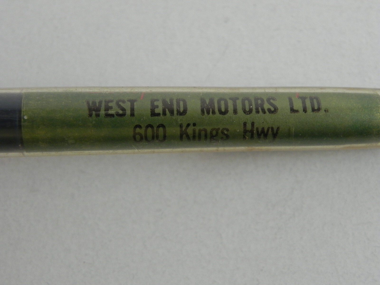 Vintage Advertising Pen ~ West End Motors Ltd. ~ Fort Francis Ontario