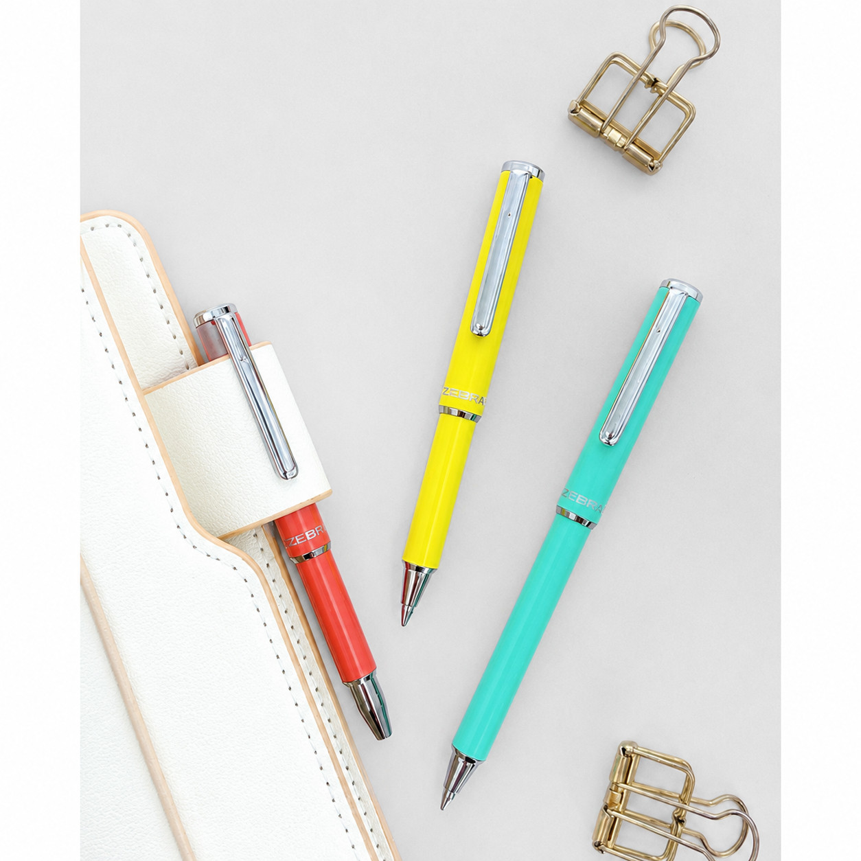 Zebra SL-F1 Mini Retractable Ballpoint Pen 0.7mm Loft Limited 3 Color Set Japan