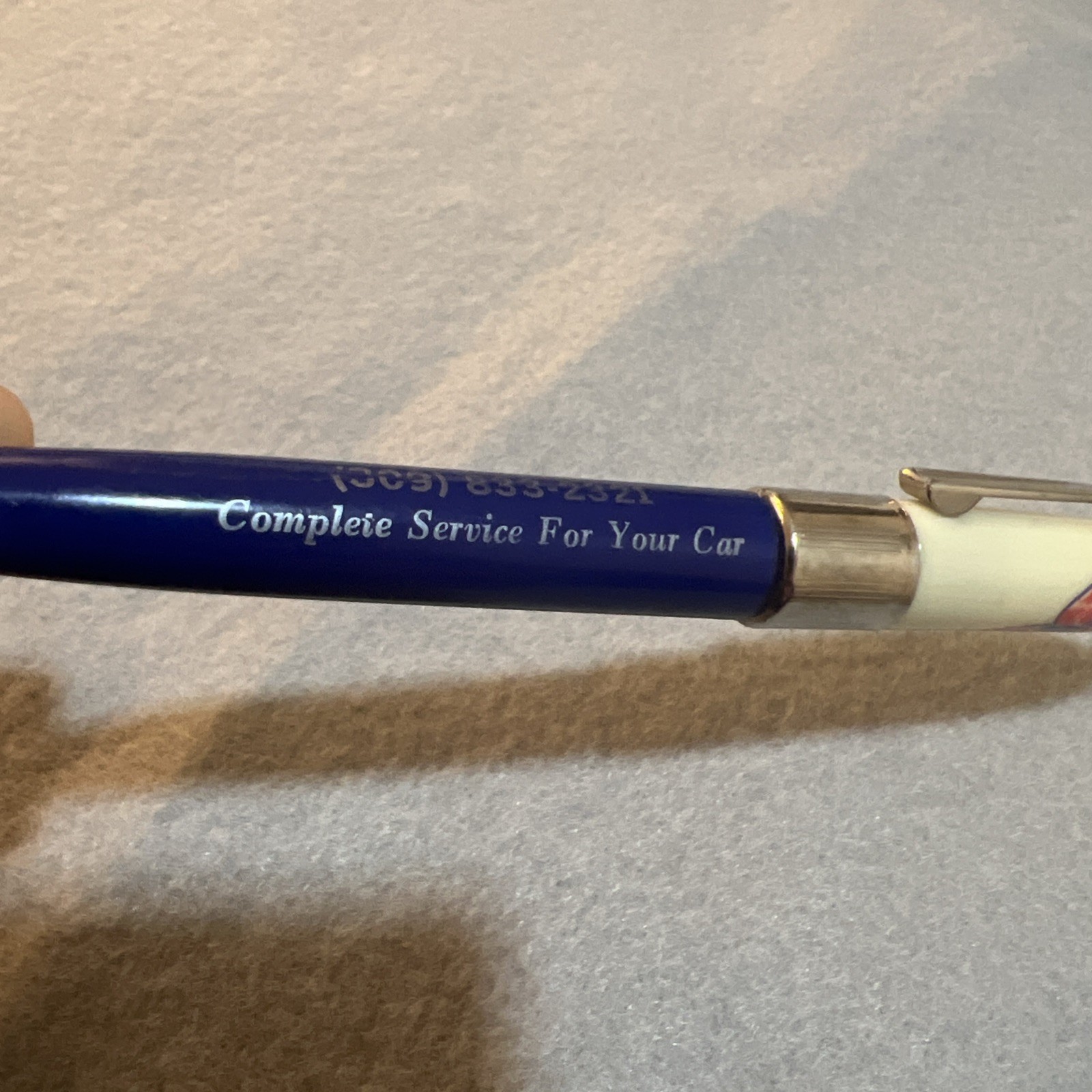 TUCKER Advertising Pen Standard Oil & Gas Brillhart’s Standard Macomb Illinois