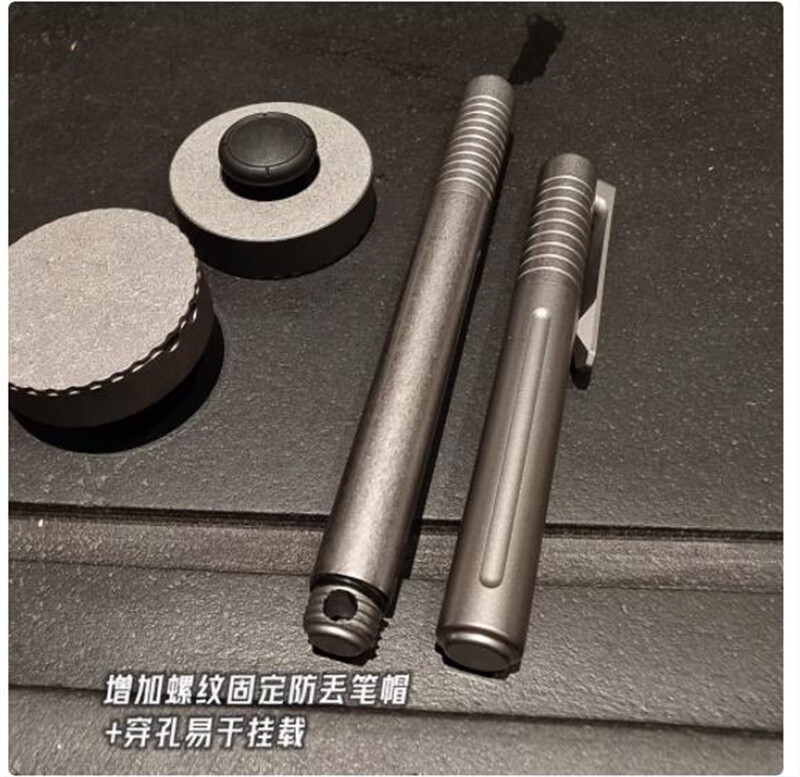 New EDC TC4 Titanium Alloy Practical Pocket Ballpoint Pen Outdoor Travel Pen