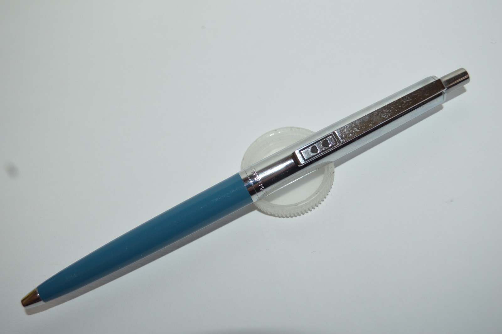 PAPER MATE Profile #2 Regular Grip Ball Pen Dark Blue Barrel Made In Mexico 1990