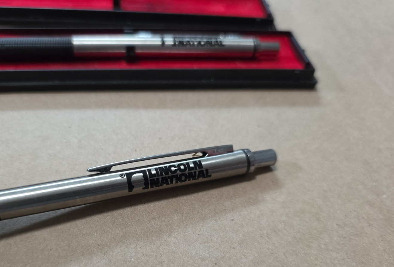 lot of 3 VTG Ballpoint Pens Lincoln National Fort Wayne Indiana Indiana