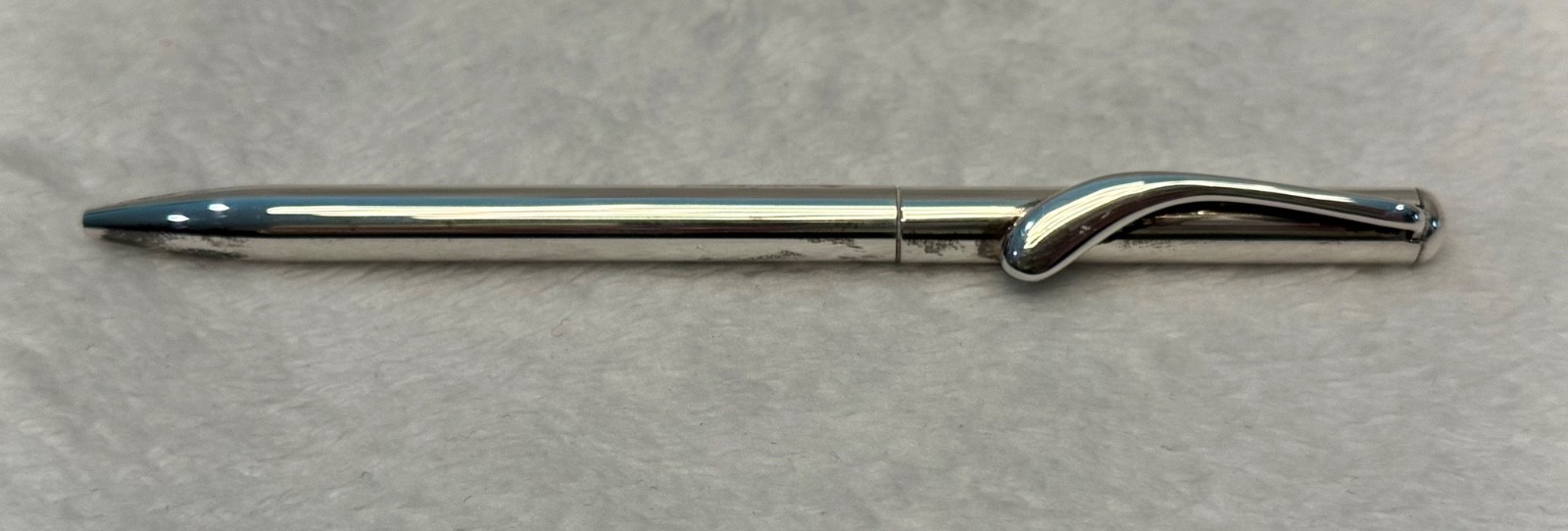 VTG TIFFANY & CO STERLING SILVER ELSA PERETII BALLPOINT PEN W/BOX & DUST POUCH