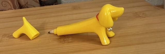 Dachshund Novelty Pen Black Ink Refillable