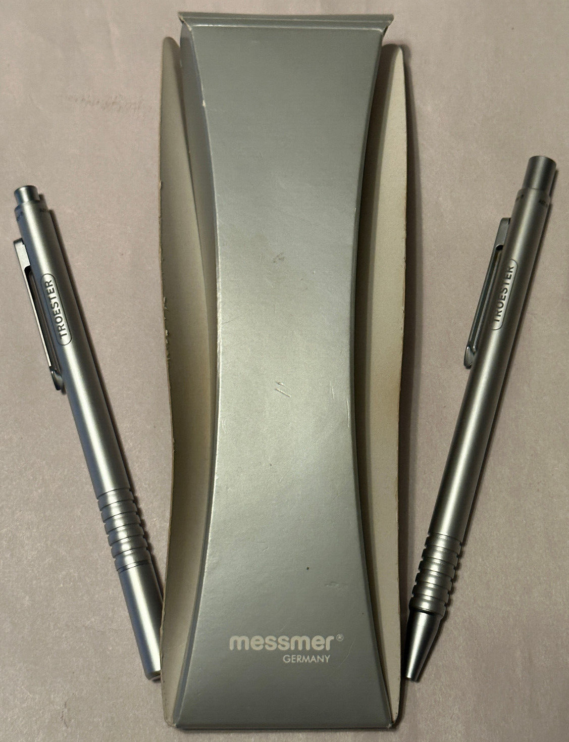 Vintage Rare Messmer «Troester» Ballpoint Pen Set of 2 Made in Germany *NEW*