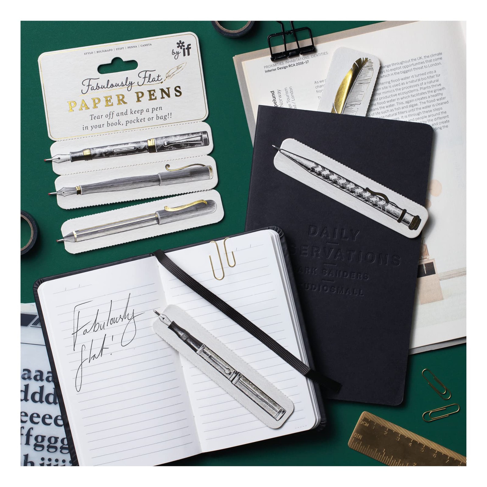 If Fabulously Flat Paper Pens Office Product
