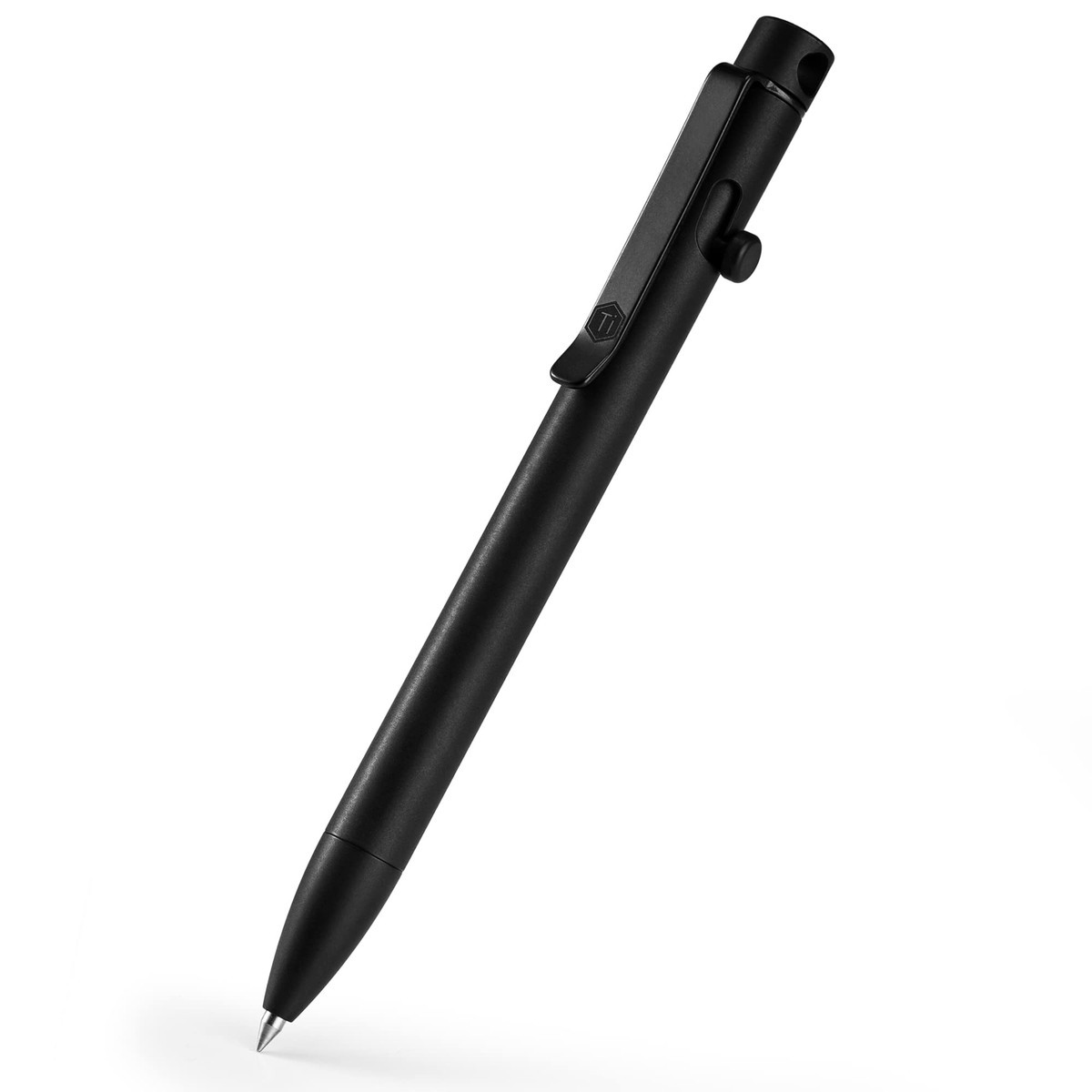 Keyunity Kp01Bk Bolt Action Edc Pen Clip Titanium Pocket Ballpoint Pen For