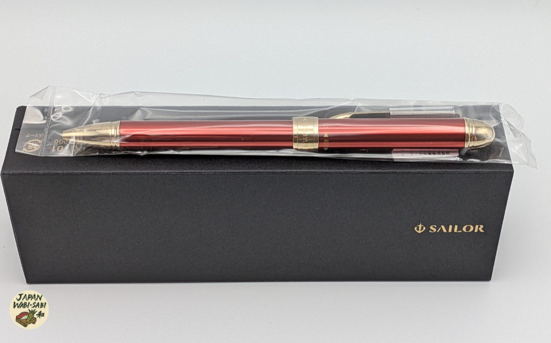 Sailor Verita S Pensiero Red 2‑Color Ballpoint & Mechanical Pencil 16‑0392‑230