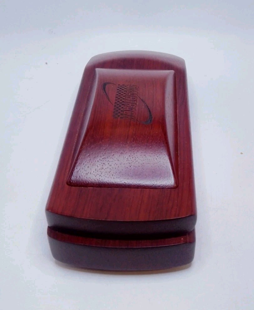 Vintage Solid Wood Sports Car Pen Case W/Pen Working «Smartrack» Advertising
