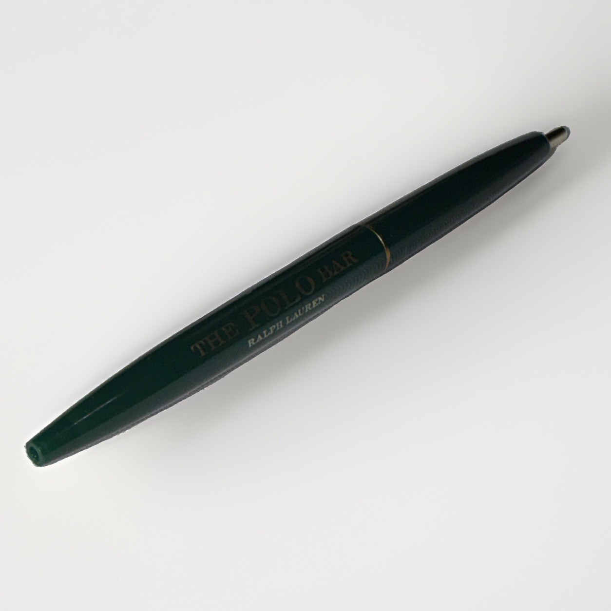 The Polo Bar Ralph Lauren Ballpoint Pen Green Gold NYC Restaurant Collectible