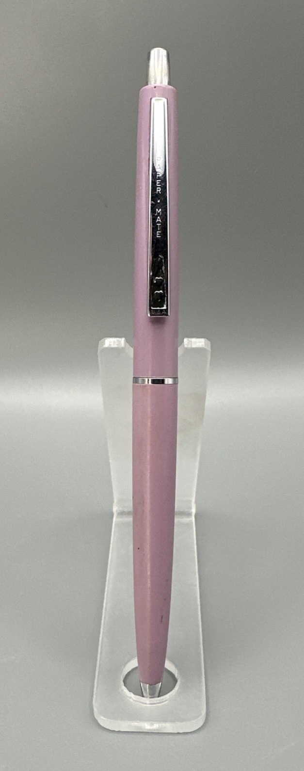Paper Mate Vintage Double Heart Ninety Eight Lilac Ball Pen USA NEW INK 1271