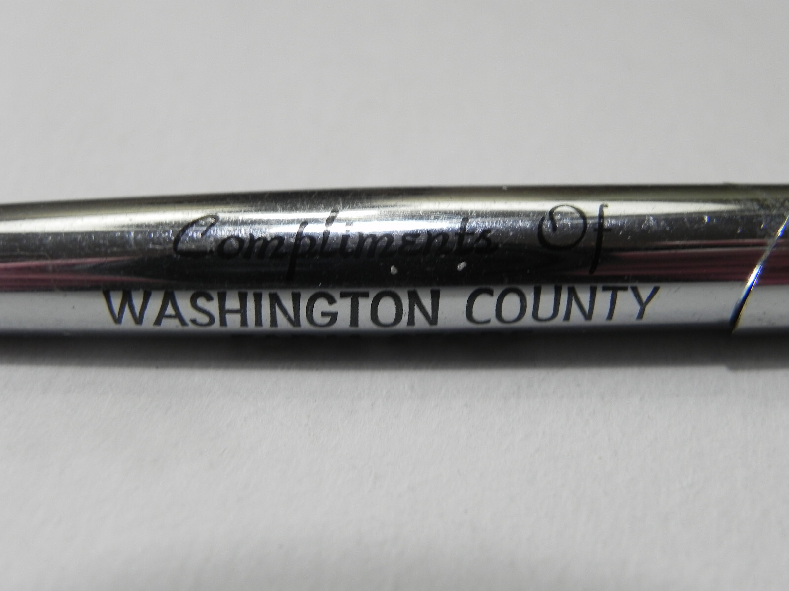 Vintage Advertising Pen ~ Washington County Farm Store ~ Kalona, Iowa IA