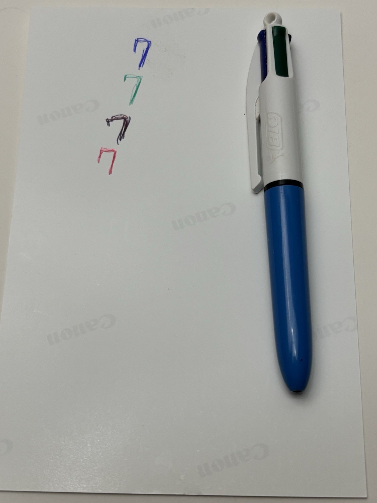 Tunisia BIC Ballpoint Pen 4 Color Mechanism Writes Works Blue Green Black Red