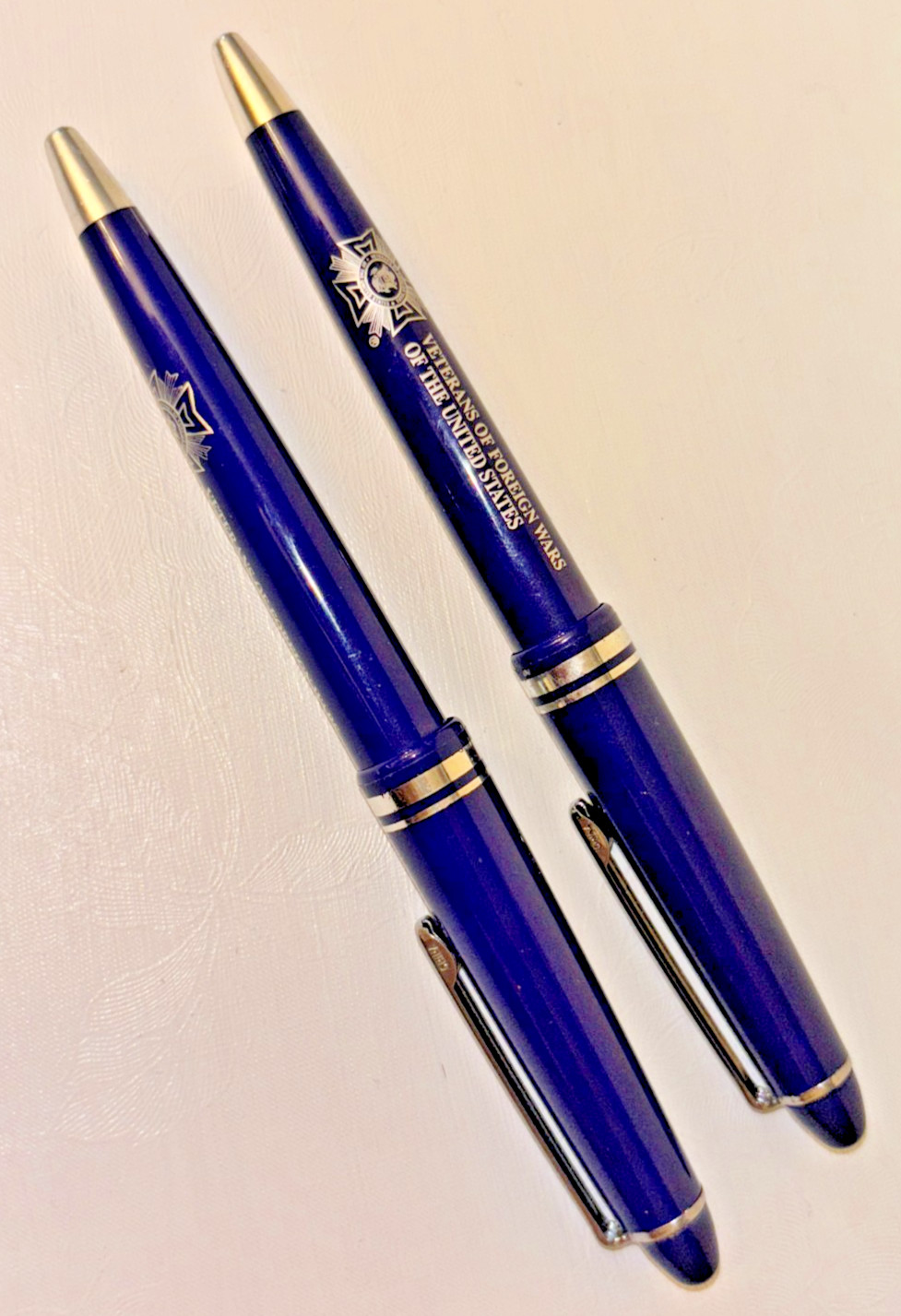 VFW Ballpoint Pens Veterans Foreign Wars United States 2 Vtg Military Veteran