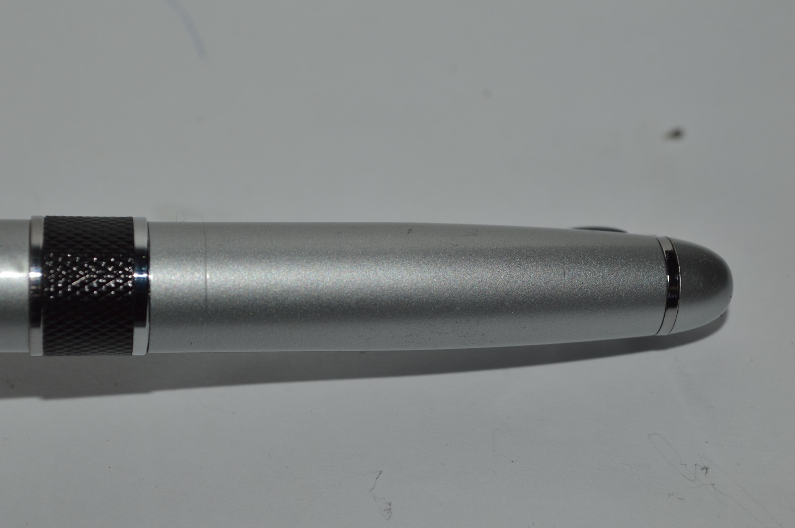 WENGER Ballpoint Pen Silver & Black Color Chrome Trim Twist Action 1990s