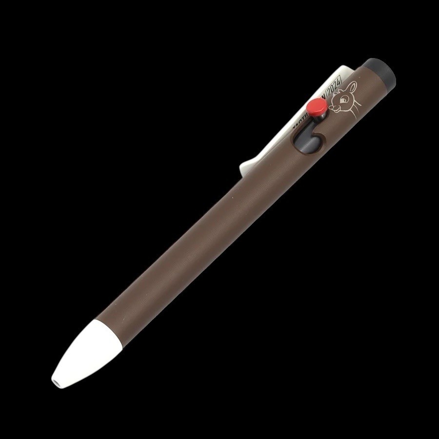 Tactile Turn Knifejoy Exclusive “Reindeer Brown” Ti Bolt Action Pen – Short 5.3”