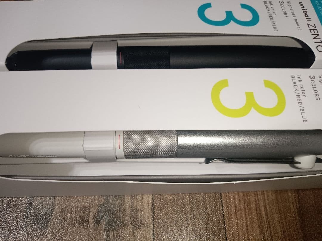 Uni-ball ZENTO Signature Model 3 Color Ballpoint Pen Set 0.5mm & 0.38mm