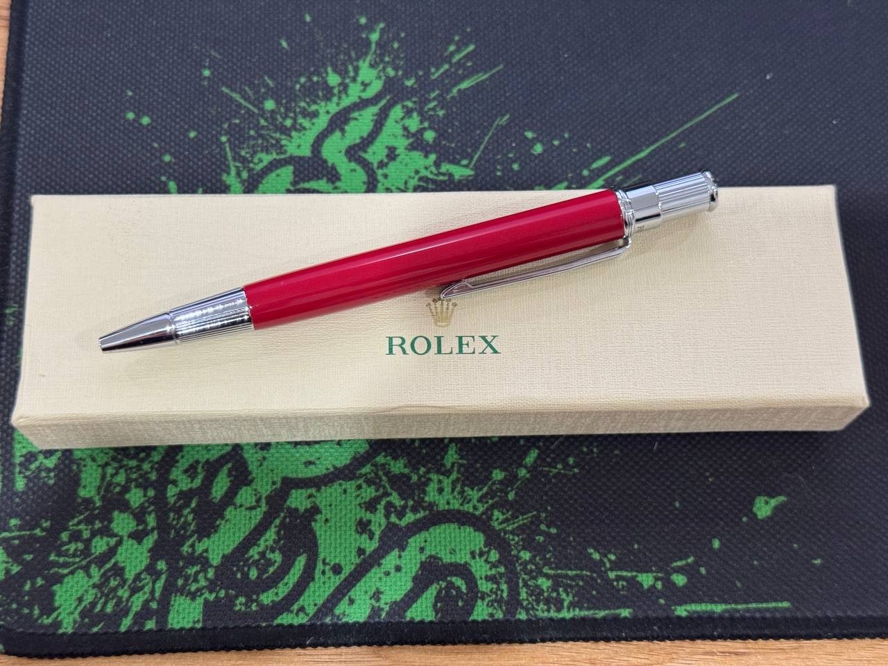 Red Ruby Oyster Ballpoint Pen Full Box with Pouch VIP Gift Rolex New 2026