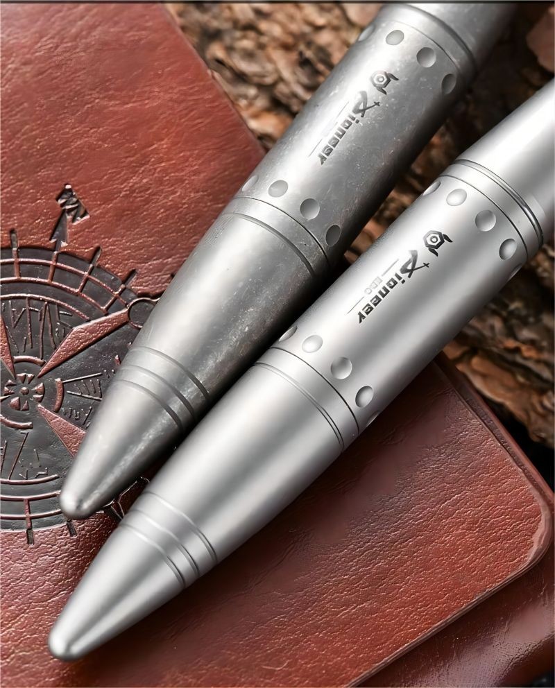 EDC Titanium Ballpoint Pen Signature Writing Pocket Pen Keychain Pen Outdoor