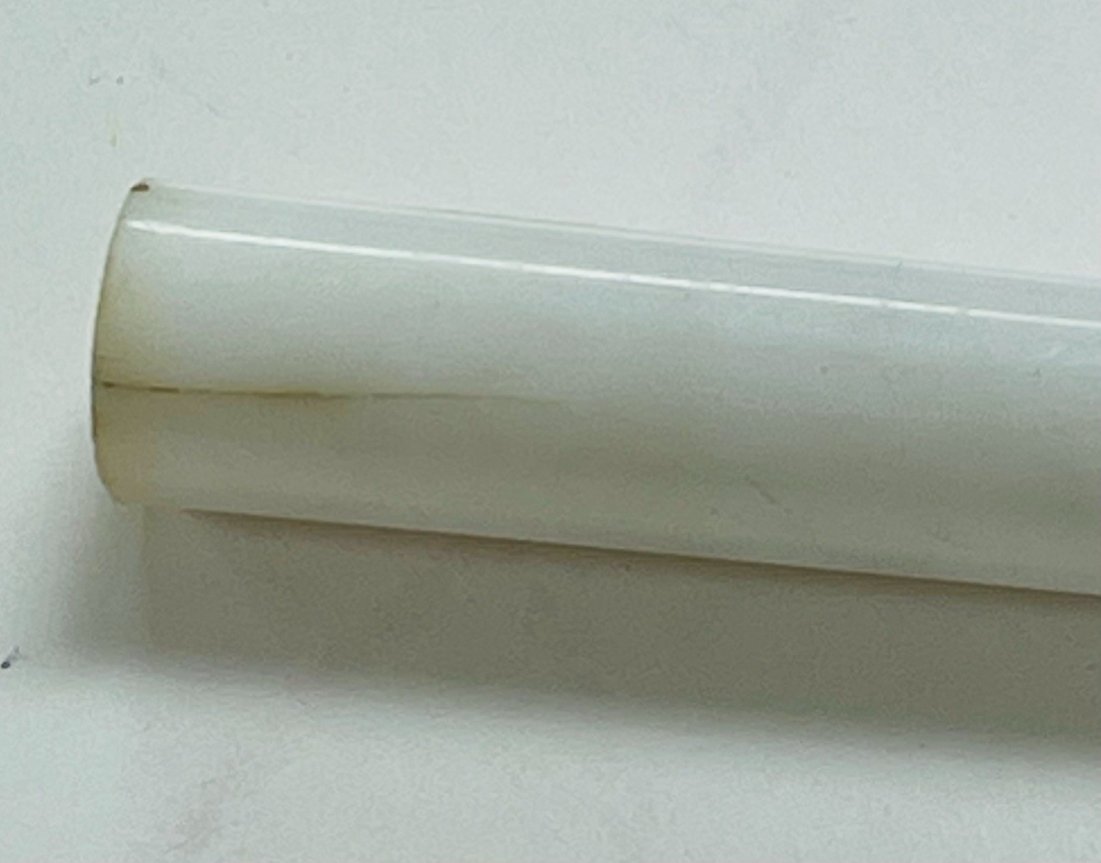Vintage Cigarette Shaped White & Tan Ballpoint Pen USA 1950s – 1960’s Dry Ink