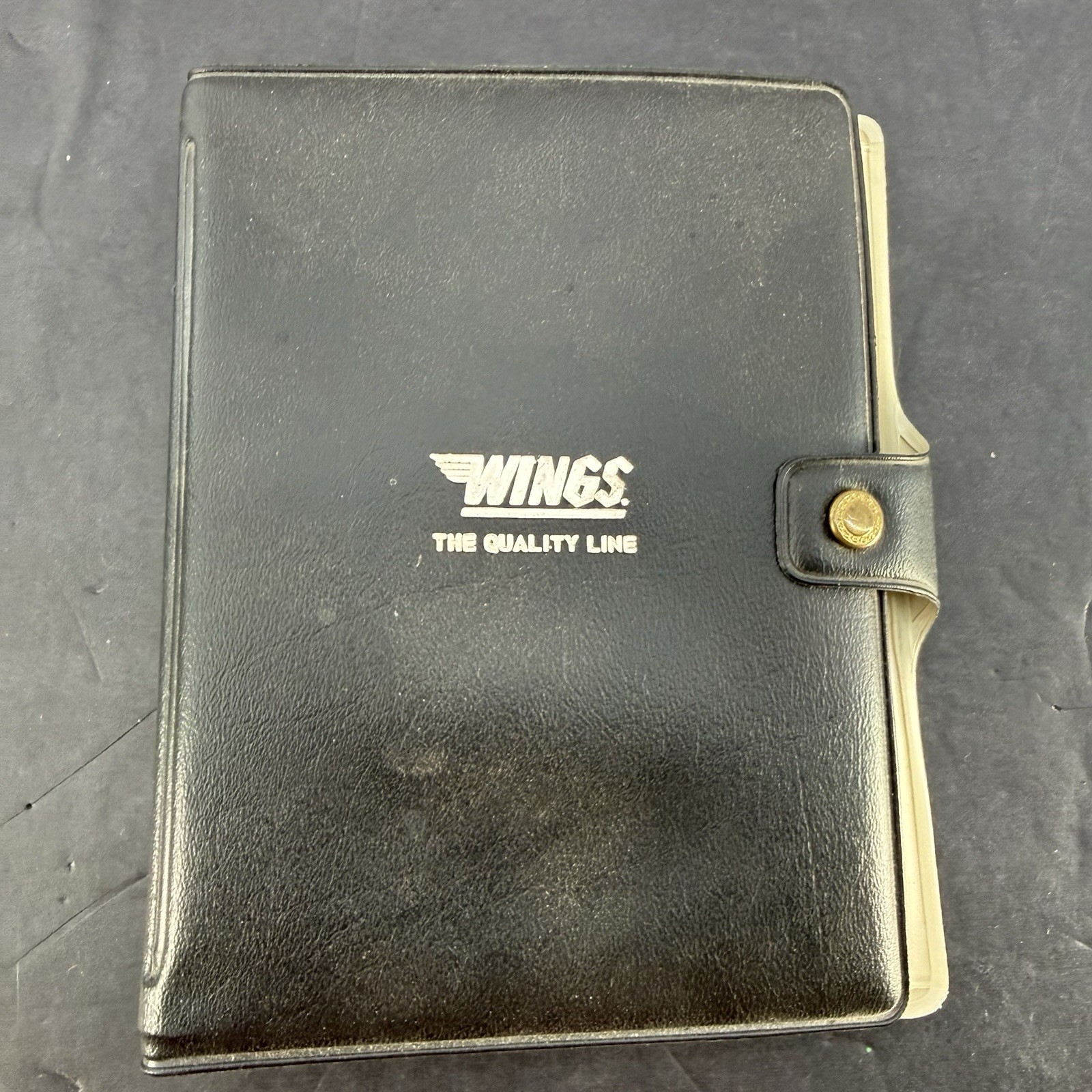 Vintage Wings Advertising Pen Collection in Organizer Case 14 Promotional Pens