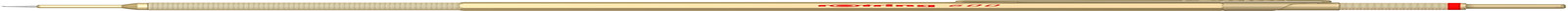 600 Metallic Ballpoint Pen, Medium point, Black Ink, Gold Barrel, Refillable, 1