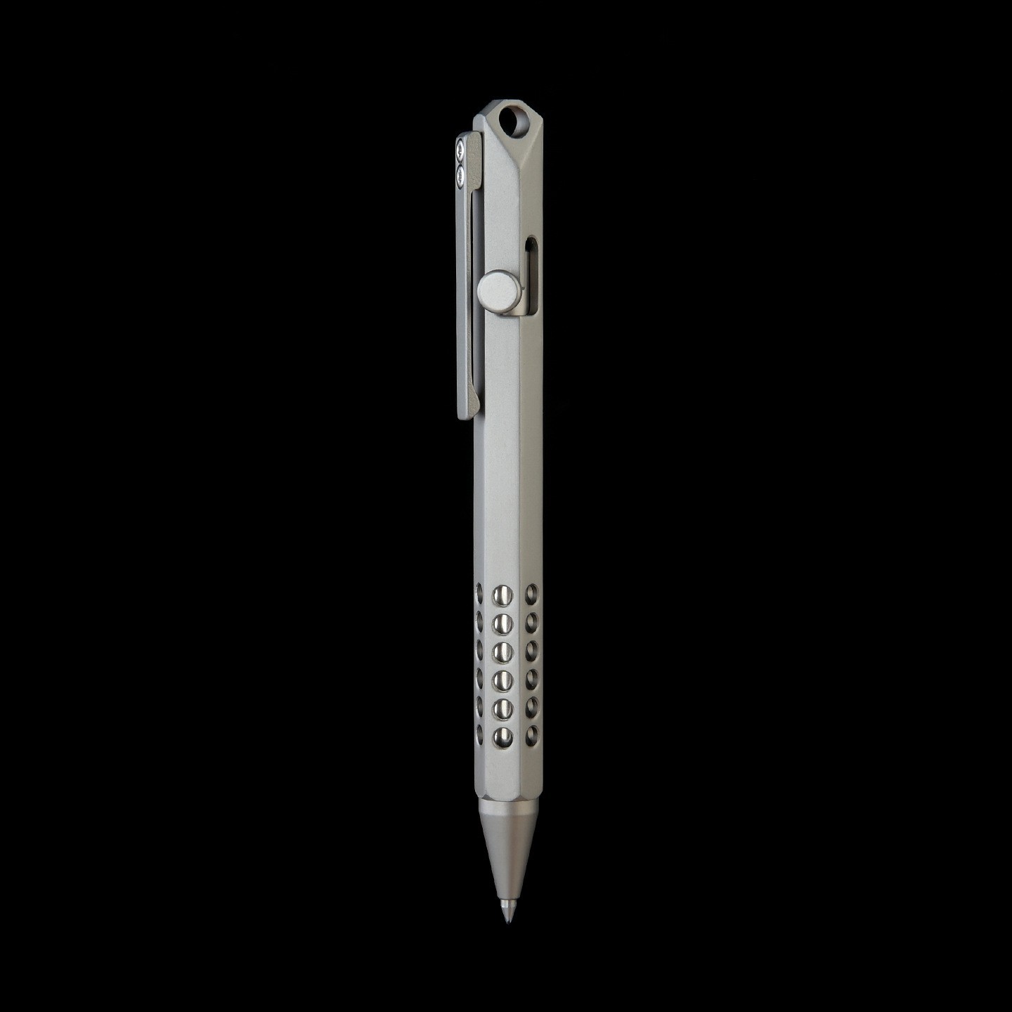 1PC Titanium Bolt Action Ballpoint Pen Pocket Pen Business Office Writing Gift