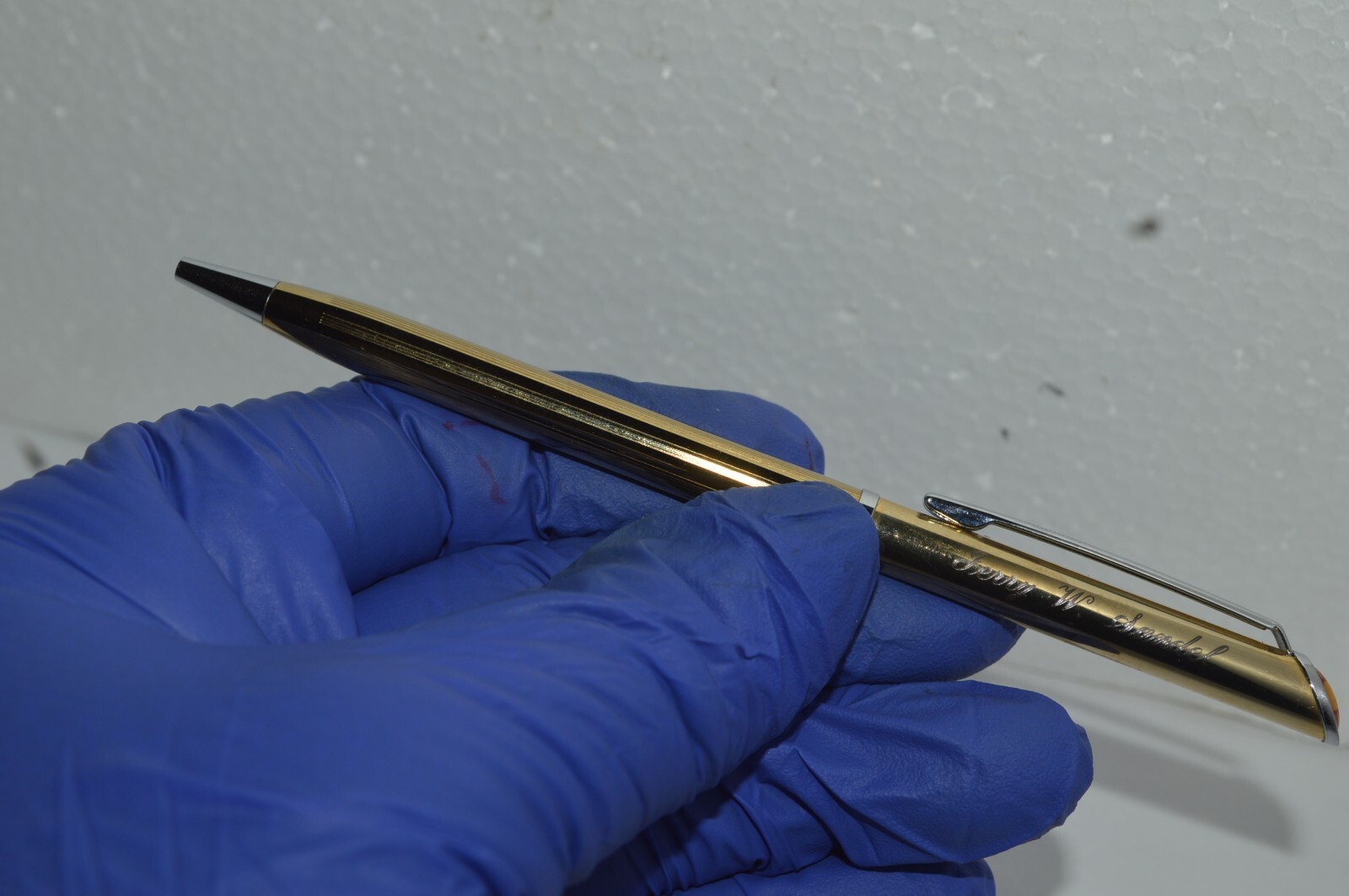 QUILL Ballpoint Pen Engraved Jerry W Sandel New Mexico State Symbol New Old Pen
