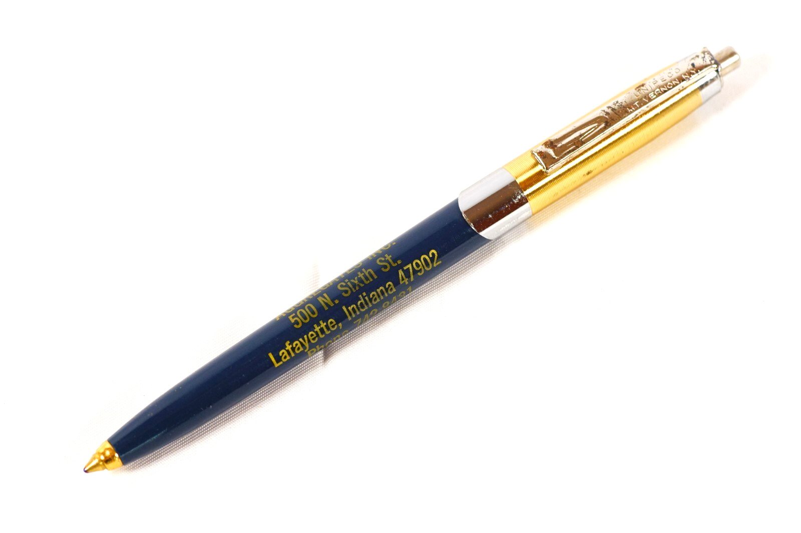 Western Indiana Aggregates Lafayette Vintage Unipeco Ballpoint Pen Advertising