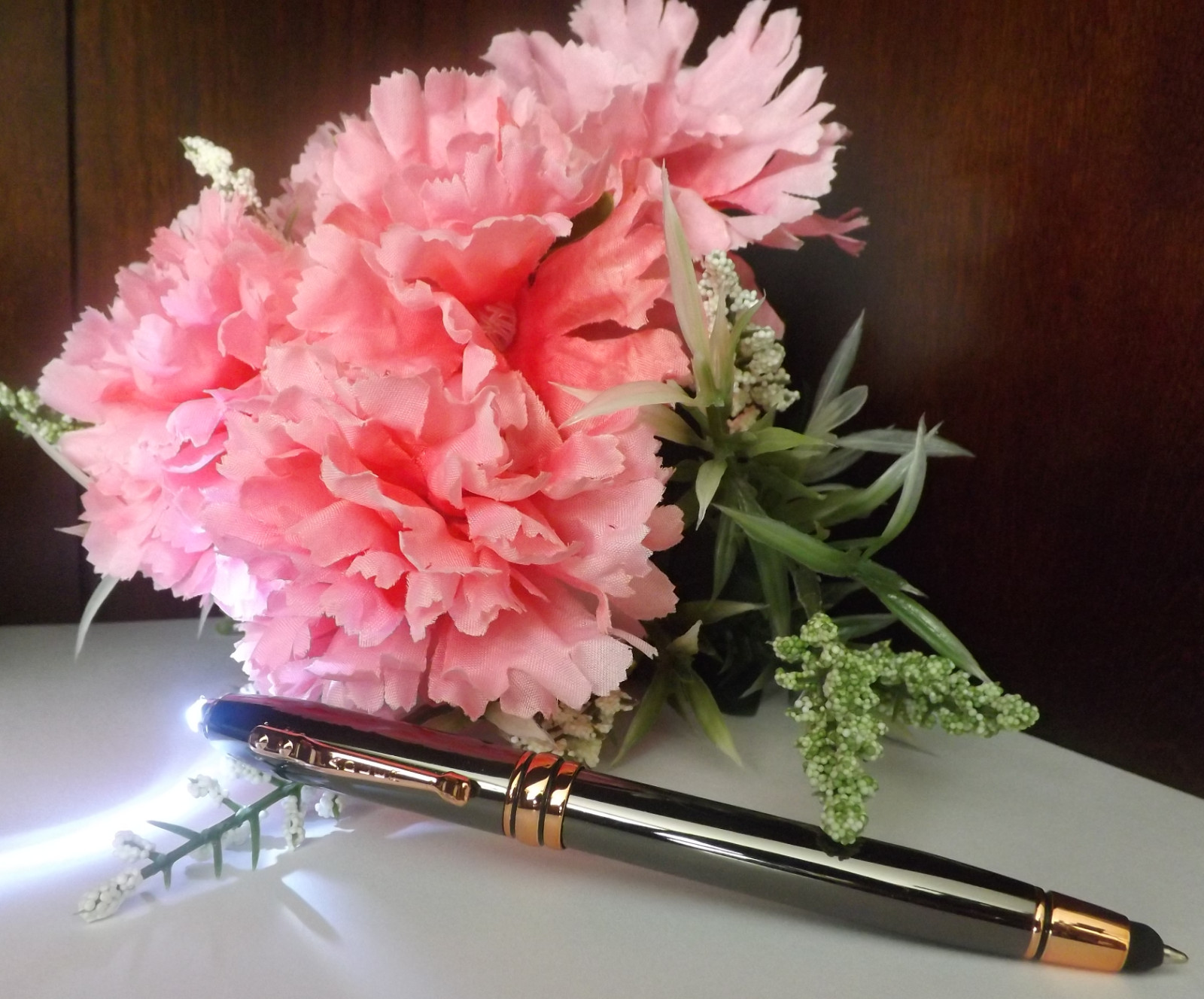 3 in 1 Royale Excel Tech Gunmetal/Copper Ballpoint Stylus LED Adler Pen-Quality