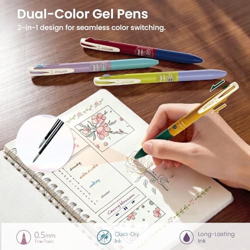 Gel Pens Journaling Highlighters: Journal Set Aesthetic Assorted Color Vintage