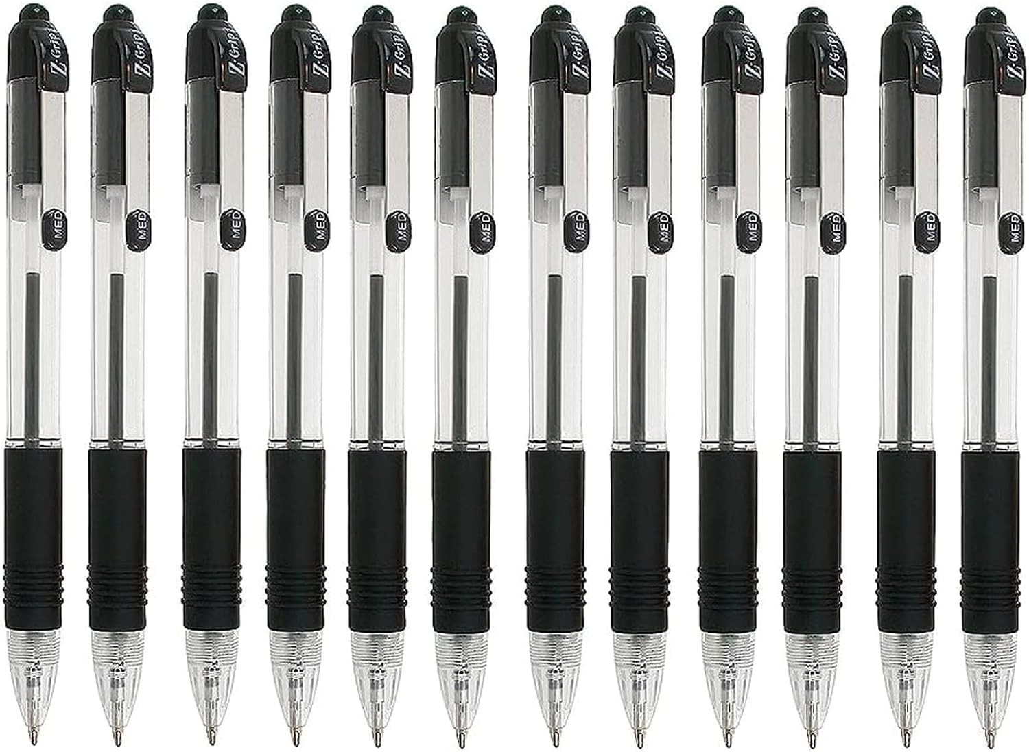 Versatile Z-Grip Retractable Pens 1.0mm | Ambidextrous & Refillable – 40 Pack