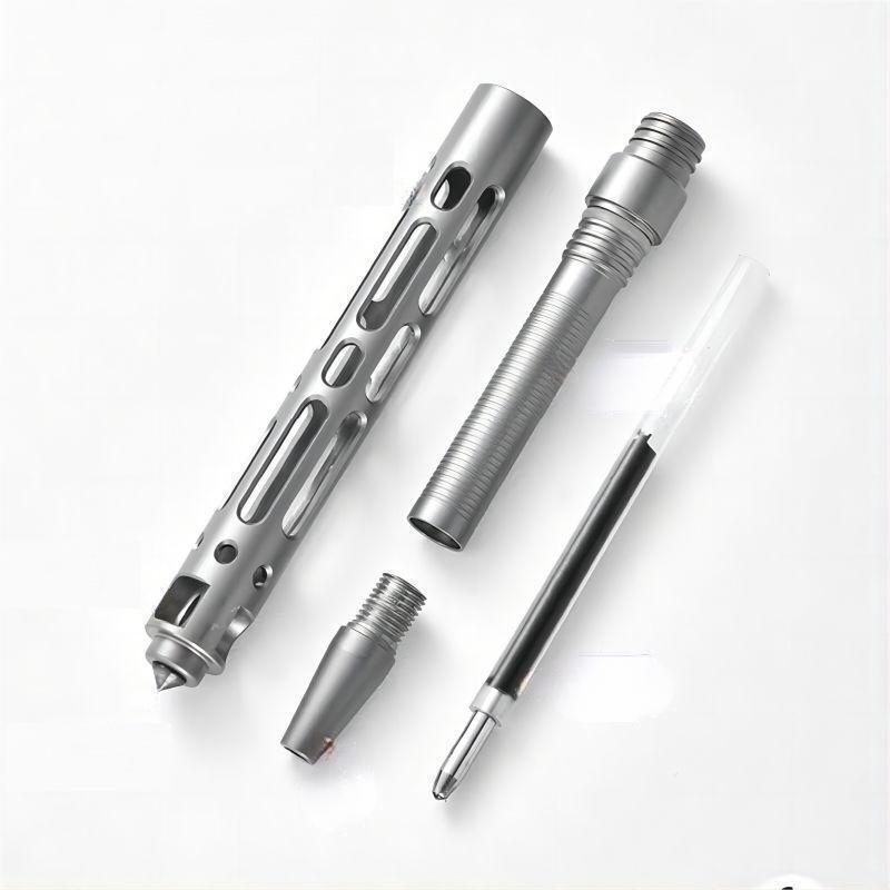 Titanium Mini Ballpoint Pen Portable Writing Pen Keychain EDC Multifunction Gift