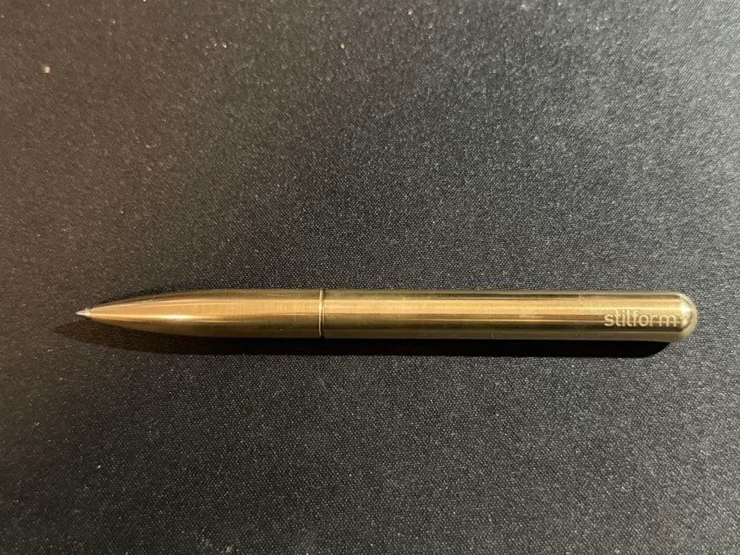 Stilform Pen Brass Model Writing Instrument Brass Finish Writing Pen USED item