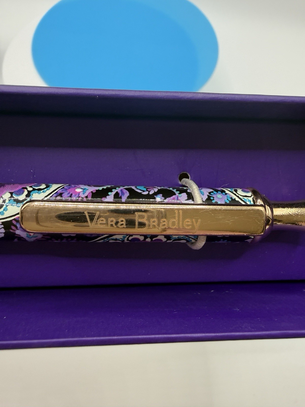 Vera Bradley Ballpoint Ink Pen New In Box Lilac Medallion Pattern