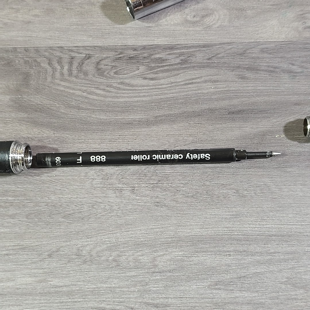 BETTONI Ballpoint Pen Daimler Chrysler Metal With Leather?