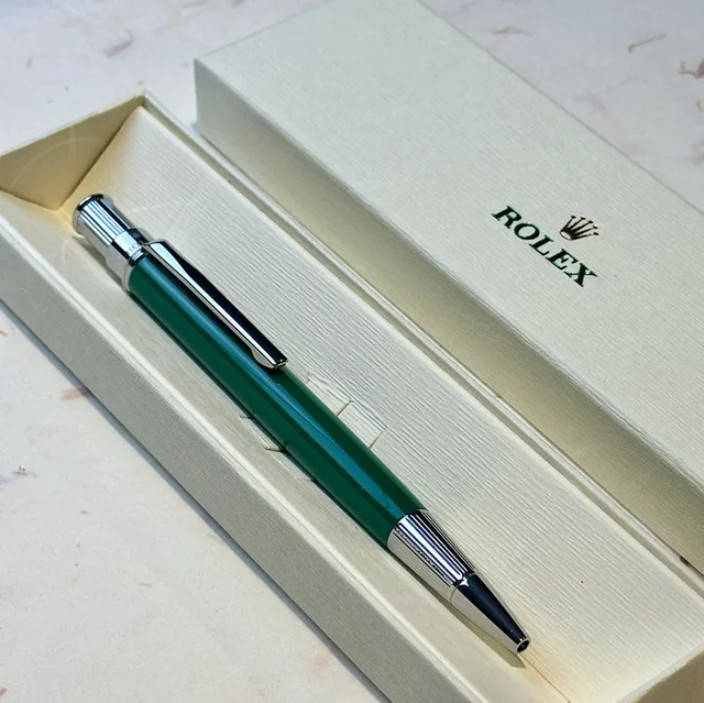 Rolex Emerald Oyster Green Ballpoint Click Pen Full Box New 2026