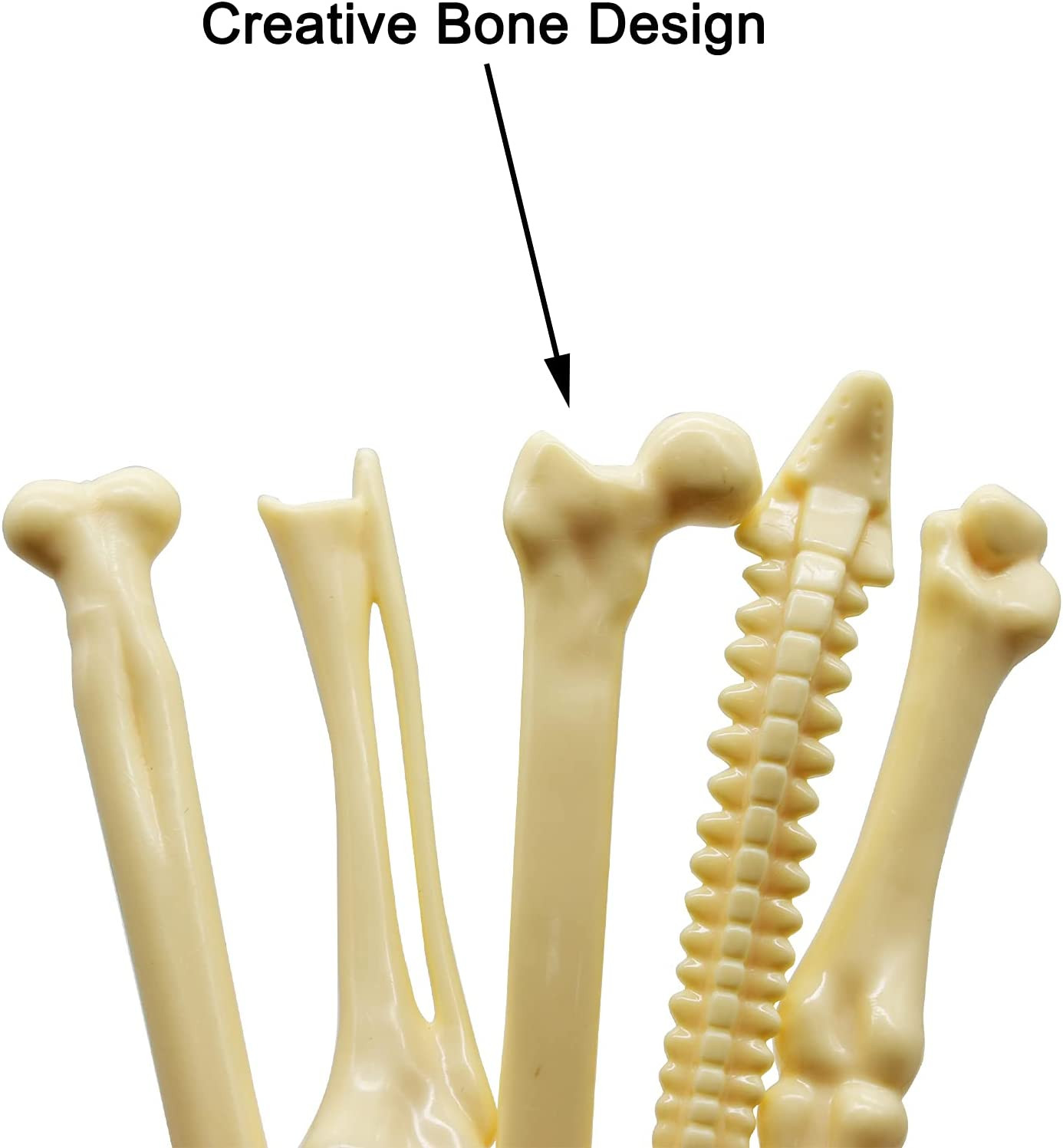 10 PCS Bone Shape Halloween Ballpoint Pens 0.7 Mm Black Ink | Novelty Nurse Doct