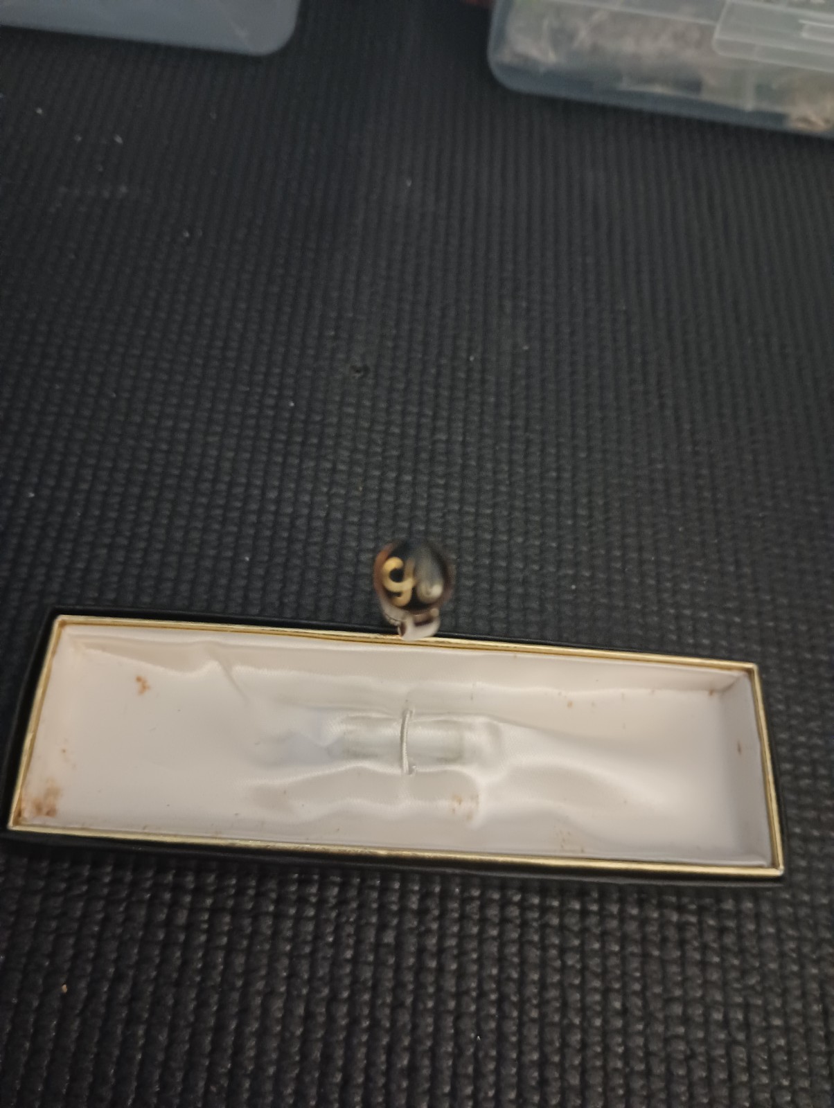 Aurora Gold Tone Ball Point Pen Vintage Carpogiani Bologna, Italy Original Box