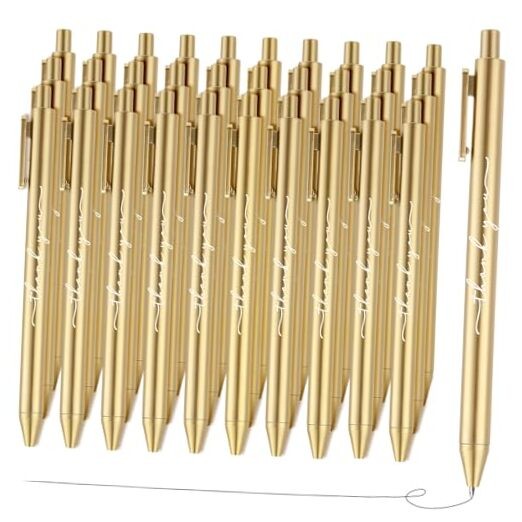pcs Thank You Pens Bulk Cute Multicolor Ballpoint Pen for Server 30 Gold