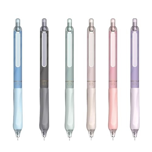 Retractable 0.5mm Porous Point Pen, metal clip, non-slip pen holder ink Black