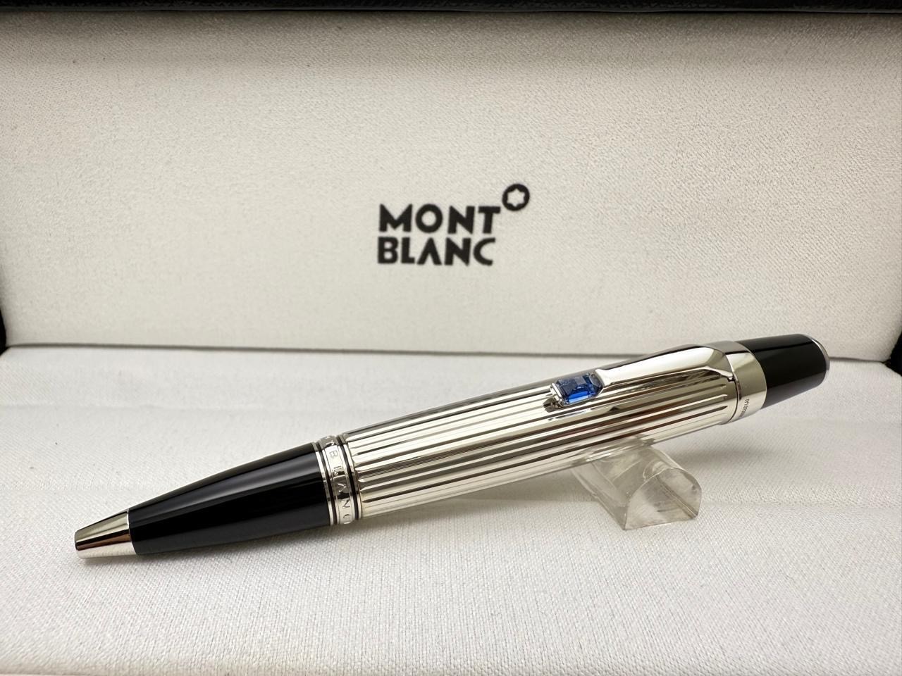 #RARE Montblanc BOHEME Black Silver Limited Edition Ball point Pen With Box