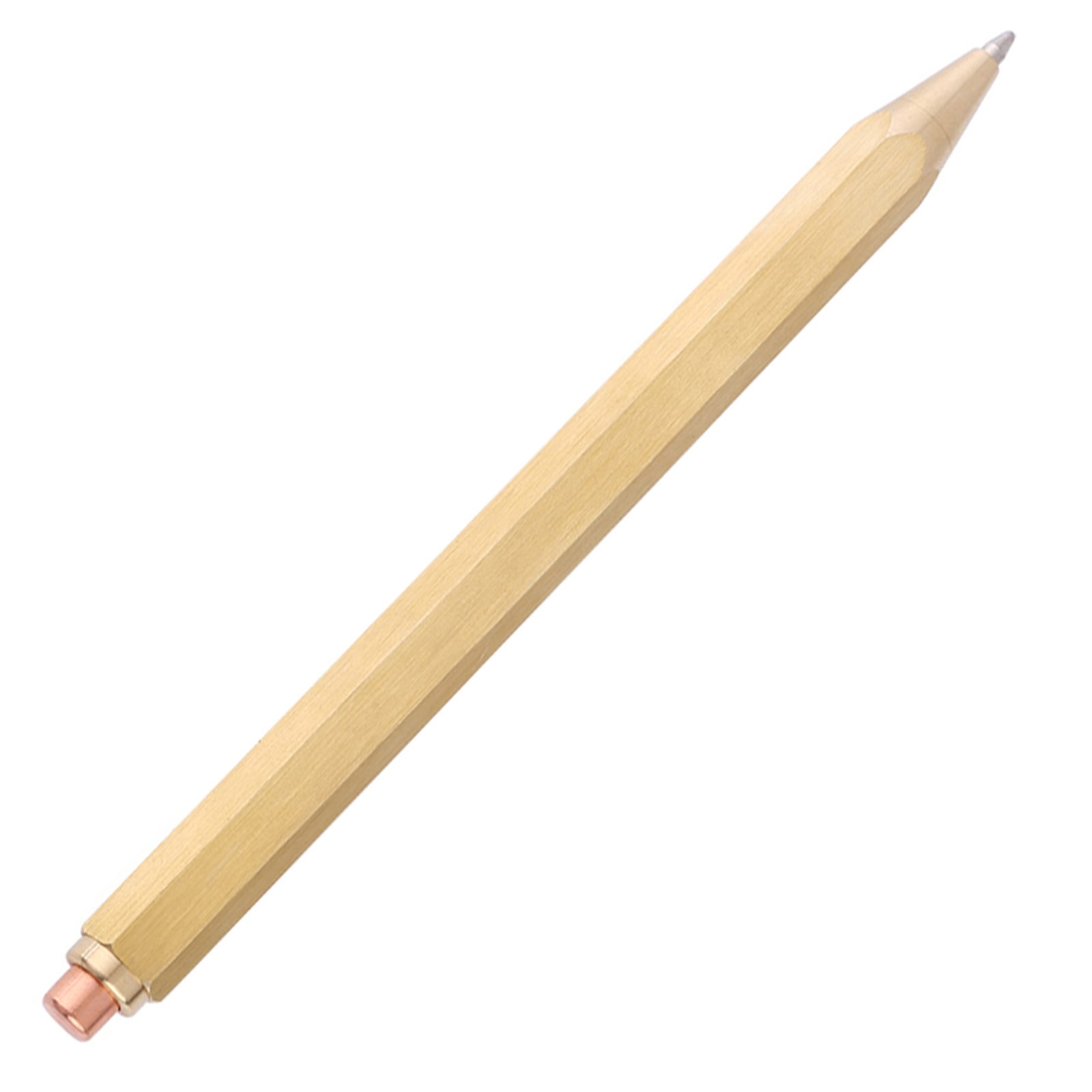 1PC Copper Brass Pen Spring Ballpoint Pen Writing Stationery Office Supplies♡