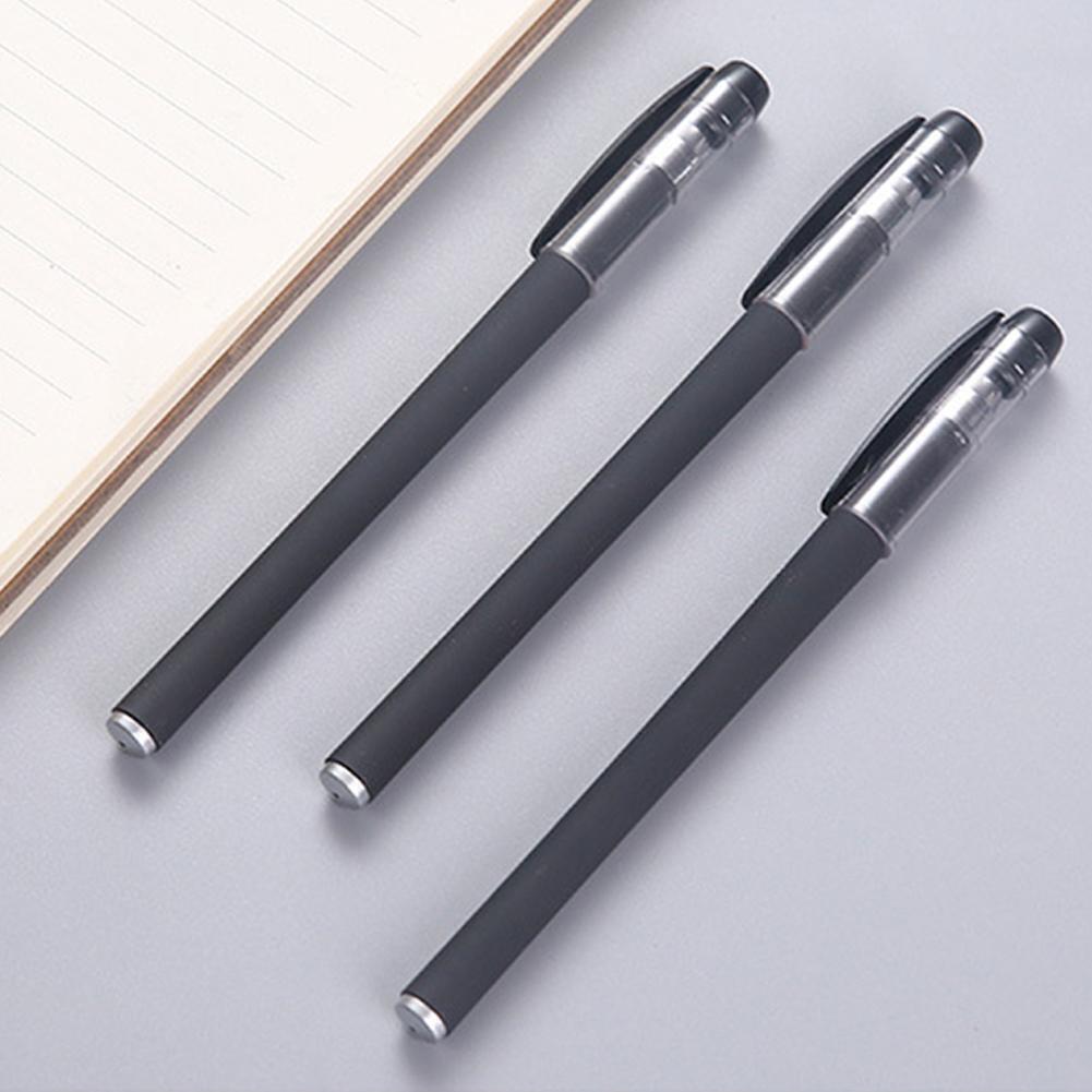 NEW Black Gel Pen Full Matte Water 0.5 Pens Writing Stationery Supply Office