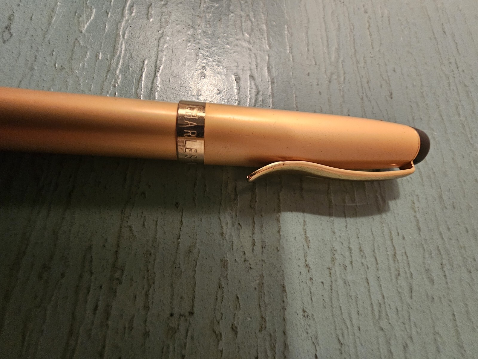 Vintage Charles Hubert Paris GoldTone Roller Ball Pen-Very Good